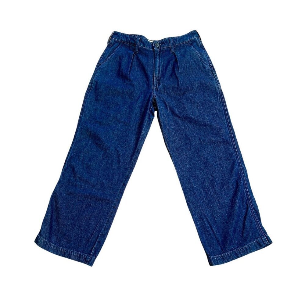 Lucky Brand Pleated Denim Cropped Jeans Size 27